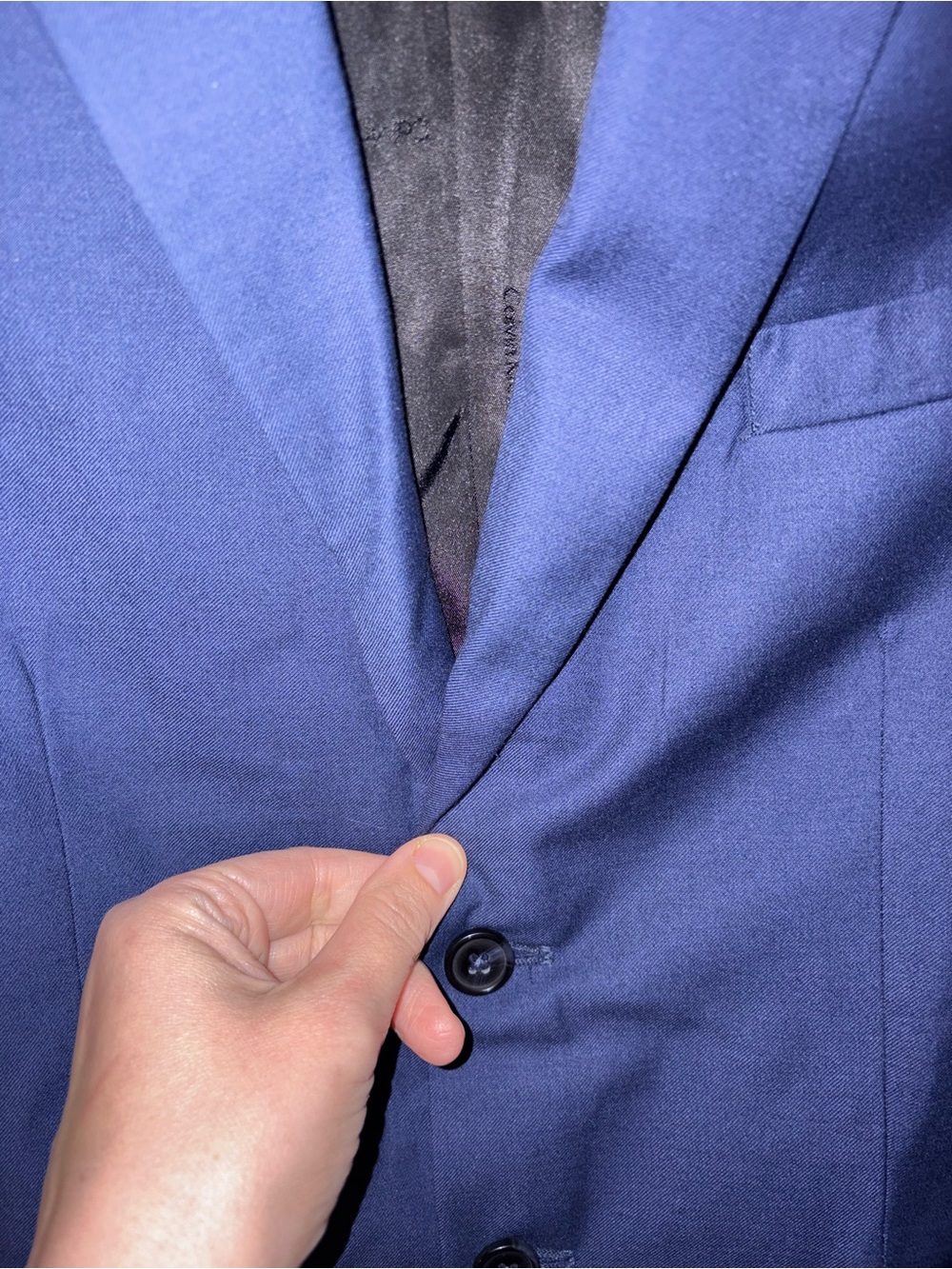 Calvin Klein Boys 12 Husky Blue Suit - Two-Piece Blazer & Pants - Picture 4 of 16